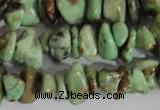 CNG578 15.5 inches 4*10mm nuggets african turquoise chips beads