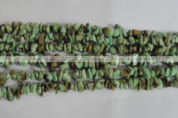 CNG578 15.5 inches 4*10mm nuggets african turquoise chips beads