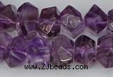 CNG5780 10*14mm - 12*16mm faceted nuggets amethyst beads