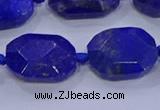 CNG5817 15.5 inches 10*14mm - 12*16mm faceted freeform lapis lazuli beads