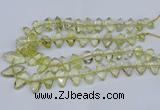 CNG5826 15.5 inches 8*18mm - 13*30mm freeform lemon quartz beads