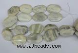 CNG5834 15.5 inches 20*30mm - 35*45mm faceted freeform moonstone beads