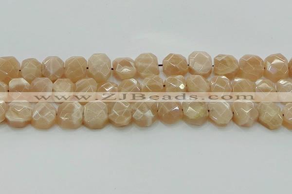 CNG5872 15.5 inches 8*12mm - 12*16mm faceted freeform moonstone beads