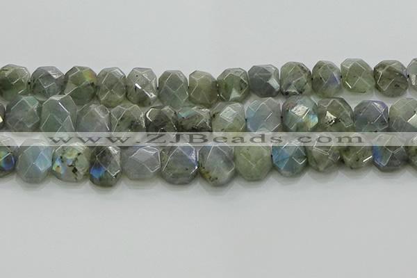 CNG5874 15.5 inches 8*12mm - 12*16mm faceted freeform labradorite beads