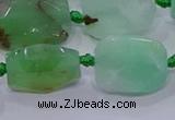 CNG5898 10*14mm - 12*16mm faceted freeform Australia chrysoprase beads