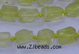 CNG5903 15.5 inches 4*6mm - 6*10mm nuggets rough lemon quartz beads