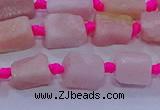 CNG5913 15.5 inches 4*6mm - 6*10mm nuggets rough pink opal beads