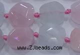 CNG5950 15.5 inches 10*12mm - 10*14mm faceted freeform morganite beads