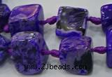 CNG6002 15.5 inches 12*16mm - 15*18mm nuggets agate beads