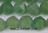 CNG6034 15.5 inches 12mm faceted nuggets green aventurine beads