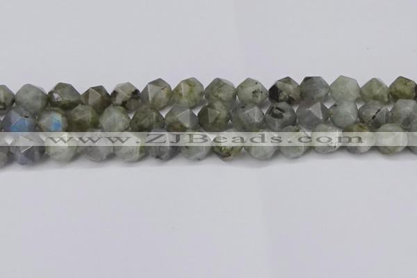 CNG6038 15.5 inches 12mm faceted nuggets labradorite beads