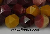 CNG6042 15.5 inches 12mm faceted nuggets mookaite gemstone beads