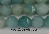CNG6100 15.5 inches 8mm faceted nuggets amazonite gemstone beads