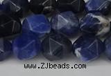 CNG6104 15.5 inches 8mm faceted nuggets sodalite gemstone beads