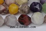 CNG6130 15.5 inches 8mm faceted nuggets mixed gemstone beads