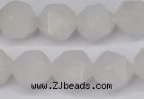 CNG6186 15.5 inches 10mm faceted nuggets white jade beads