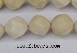 CNG6196 15.5 inches 10mm faceted nuggets jasper beads