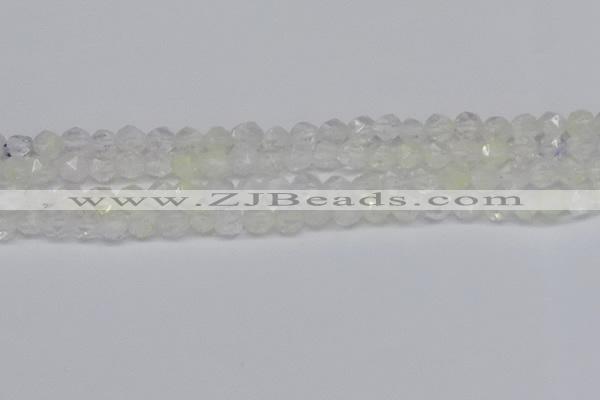 CNG6258 15.5 inches 6mm faceted nuggets green cherry quartz beads