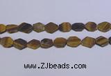 CNG6370 15.5 inches 14*18mm - 16*22mm freeform matte yellow tiger eye beads