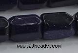 CNG6422 15.5 inches 15*20mm faceted nuggets blue goldstone beads