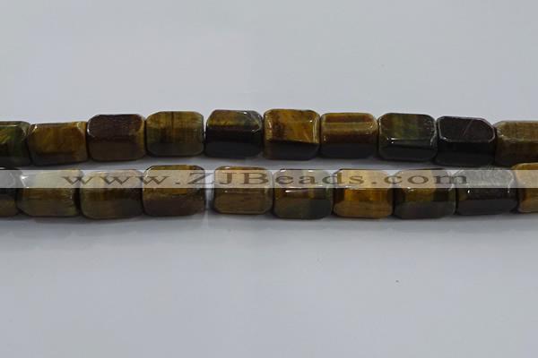 CNG6426 15.5 inches 15*20mm faceted nuggets blue tiger eye beads