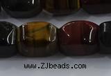 CNG6427 15.5 inches 15*20mm faceted nuggets mixed tiger eye beads