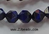 CNG6543 15.5 inches 8mm faceted nuggets blue tiger eye beads