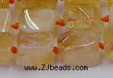 CNG6804 15.5 inches 8*12mm - 10*16mm nuggets citrine beads