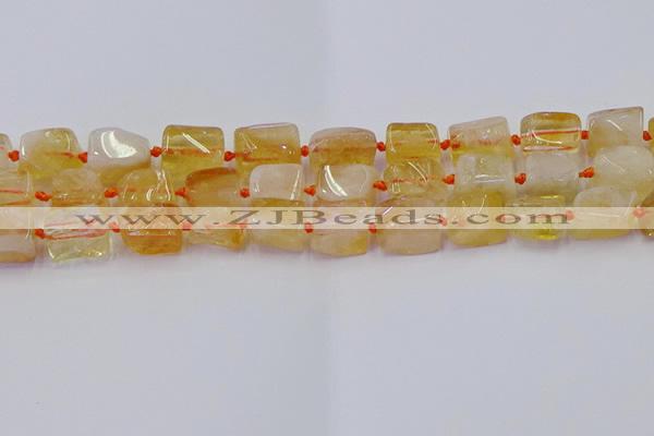 CNG6804 15.5 inches 8*12mm - 10*16mm nuggets citrine beads