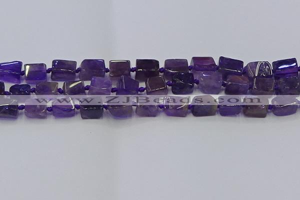 CNG6818 15.5 inches 5*8mm - 8*12mm nuggets amethyst beads