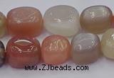 CNG6897 15.5 inches 12*16mm - 13*18mm nuggets mixed moonstone beads