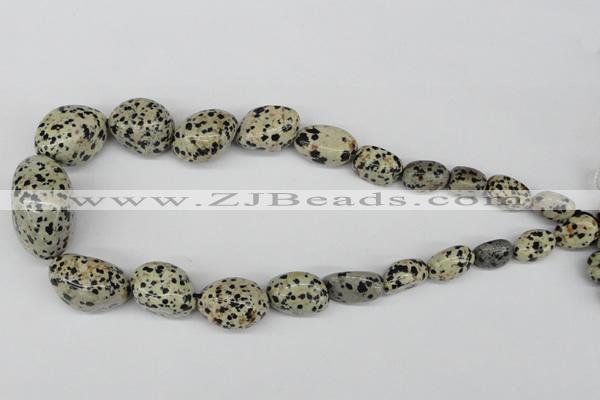 CNG69 15.5 inches 10*16mm - 25*35mm nuggets dalmatian jasper beads