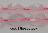 CNG6916 15.5 inches 12*16mm - 13*18mm faceted nuggets rose quartz beads