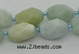 CNG6919 15.5 inches 12*16mm - 13*18mm faceted nuggets aquamarine beads