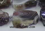 CNG6942 15.5 inches 18*25mm - 25*35mm freeform Botswana agate beads