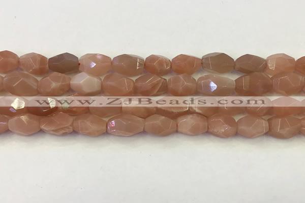 CNG6964 15.5 inches 9*11mm - 10*14mm faceted nuggets moonstone beads