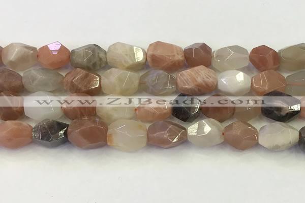 CNG6967 12*14mm - 13*18mm faceted nuggets mixed moonstone beads