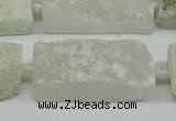 CNG7011 15.5 inches 10*28mm - 12*30mm freeform druzy agate beads