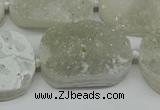 CNG7021 15.5 inches 20*28mm - 25*35mm freeform druzy agate beads