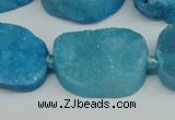 CNG7025 15.5 inches 20*28mm - 25*35mm freeform druzy agate beads