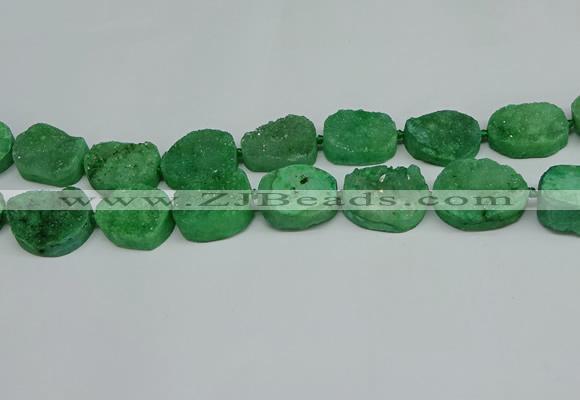 CNG7026 15.5 inches 20*28mm - 25*35mm freeform druzy agate beads