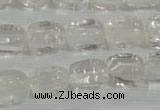 CNG705 15.5 inches 10*14mm nuggets white crystal beads wholesale