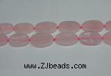 CNG7051 15.5 inches 25*35mm - 30*45mm freeform rose quartz beads