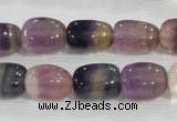 CNG707 15.5 inches 10*14mm nuggets fluorite beads wholesale