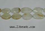 CNG7080 15.5 inches 25*35mm - 35*45mm faceted freeform agate beads