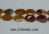 CNG7083 15.5 inches 25*35mm - 35*45mm faceted freeform agate beads