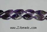 CNG7089 15.5 inches 25*35mm - 35*45mm faceted freeform amethyst beads