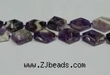CNG7090 15.5 inches 25*35mm - 35*45mm faceted freeform amethyst beads