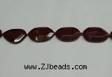 CNG7107 25*35mm - 35*45mm faceted freeform brecciated jasper beads