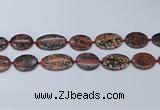 CNG7113 18*25mm - 20*33mm freeform red snowflake obsidian beads